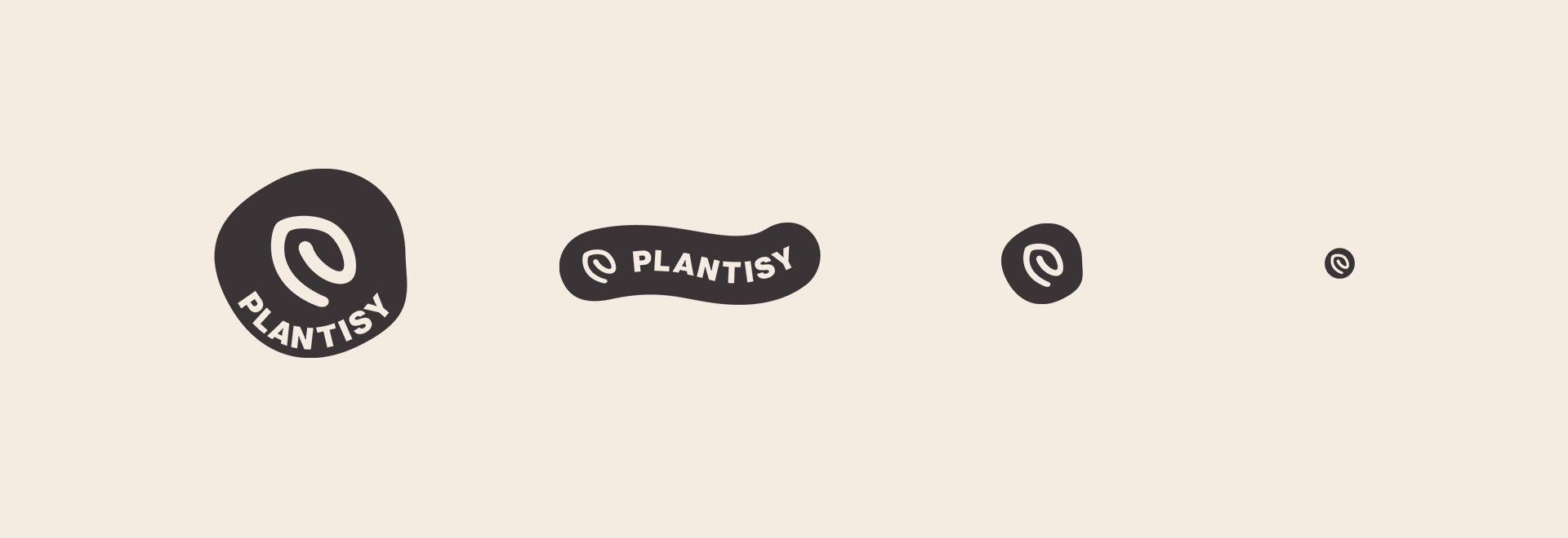 das plantisy logo in drei varianten für verschiedene anwendungen